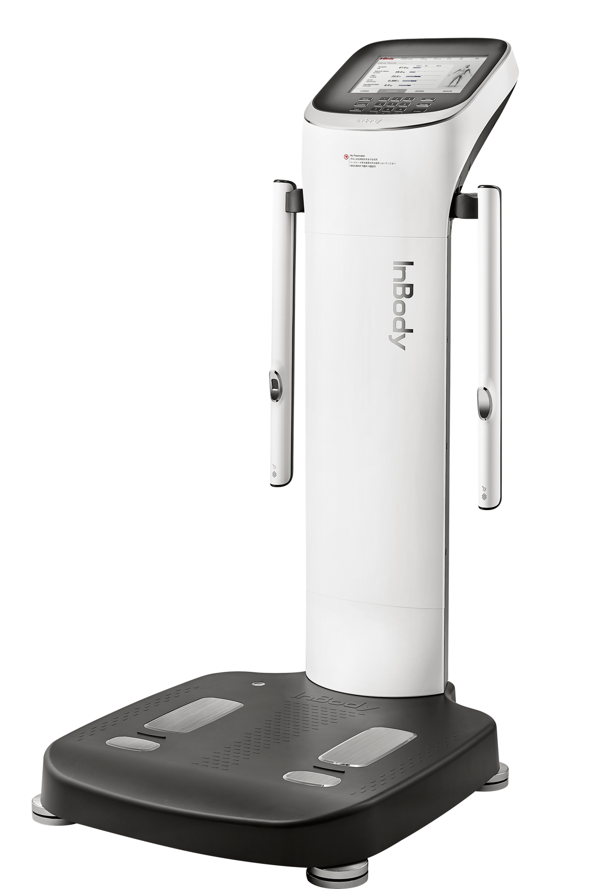 InBody body composition analyzer with digital display and hand electrodes for fitness and clinical use