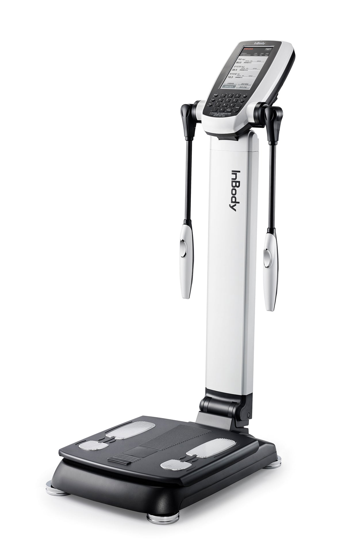 InBody body composition analyzer with digital display and hand electrodes for clinical or home use
